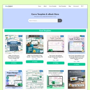 Digital Product Selling Website Template