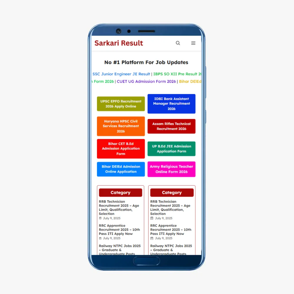 Sarkari Result Website Templates For GeneratePress
