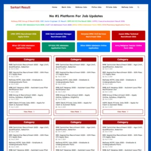 Sarkari Result Website Templates For GeneratePress
